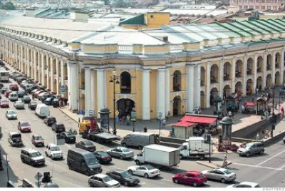St. Petersburg traffic jam