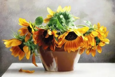 mesa con flores