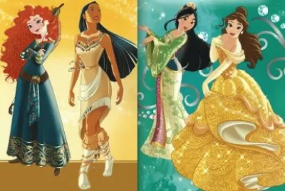Merida Pocahontas Mulan Belle