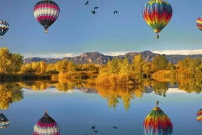 GLOBOS A TRAVÃ‰S DE LA LAGUNA. jigsaw puzzle