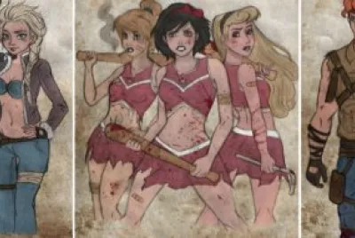 Anna   Elsa, Snow White, HÃ©rcules jigsaw puzzle
