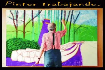 PINTOR TRABAJANDO jigsaw puzzle