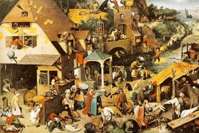 פאזל של Les Proverbes Flamands de Pierre Bruegel - 1526-1569
