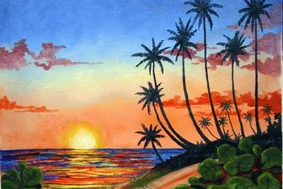 Sunset at Samoa Beach