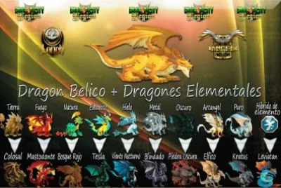 combinaciones de dragones