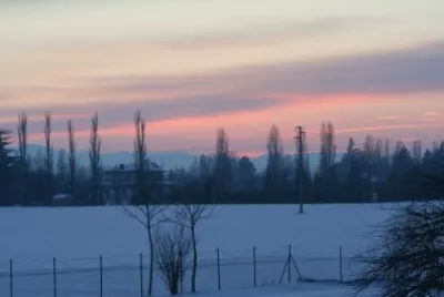 tramonto invernale