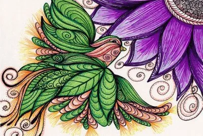 Colored Green Bird