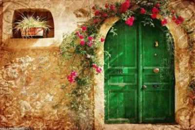 Green door
