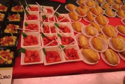 Comida muy colorida