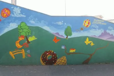 Pared del Parque Calcutta en Catania Italia