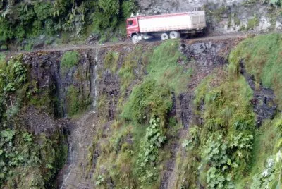 En la Ruta de la Muerte. Bolivia