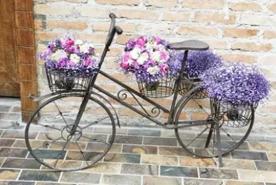 bicicleta con flores jigsaw puzzle