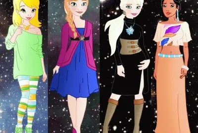 TinkerBell Anna Elsa Pocahontas