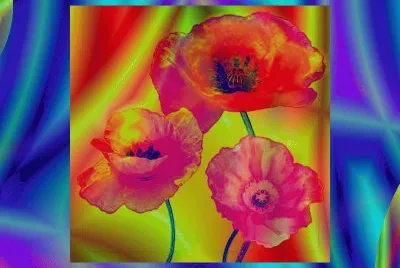 Panel with Poppies