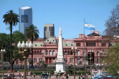 Plaza de Mayo y Casa Rosada. Ciudad de Buenos Aires. Argentina
