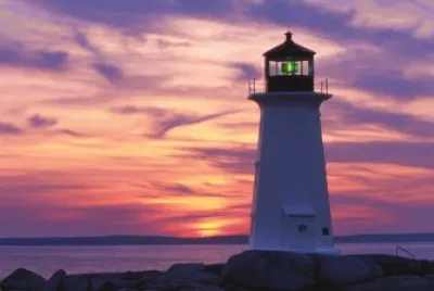 פאזל של Lighthouse at Sunset, Peggy 's Cove, Nova Scotia, C