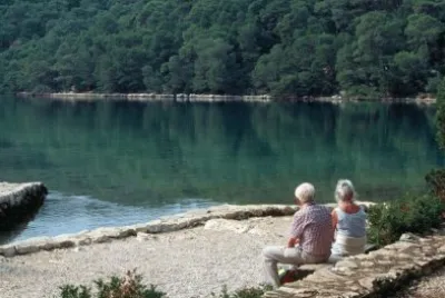 פאזל של Mljet. Croacia
