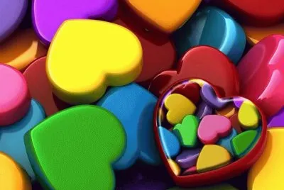 Colored Hearts