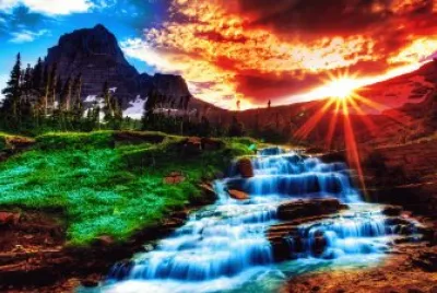 פאזל של waterfall