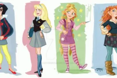 פאזל של SnowWhite Aurora Rapunzel Merida