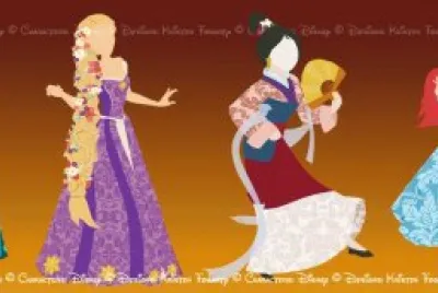 פאזל של Anna Rapunzel Mulan Ariel