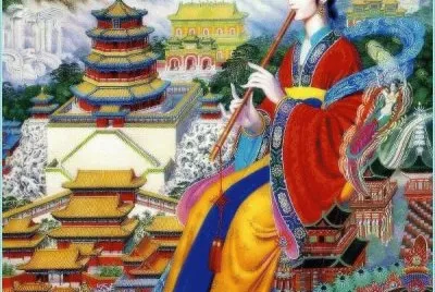 Playing the Flute by Cunde Wang