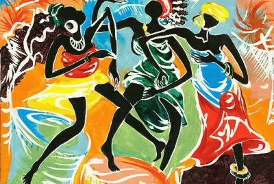 African Dancers by Elisabeta Hermann