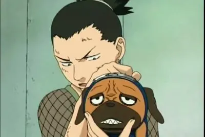 פאזל של Pakkun y Shikamaru