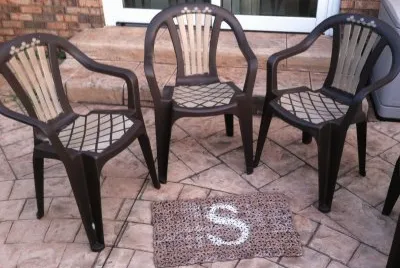 Stencilled Patio Set