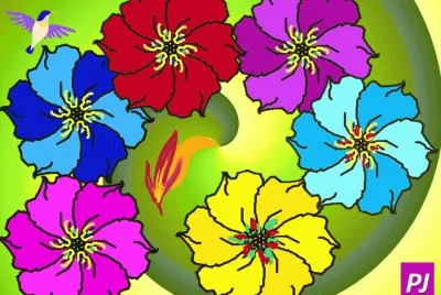 Circling Flowers