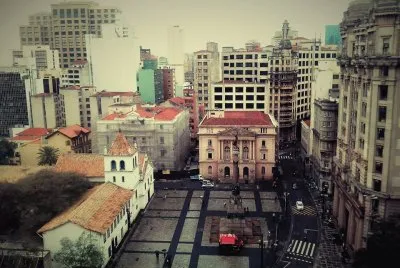 São Paulo - SP - Vista Aérea do Páteo do Colegio
