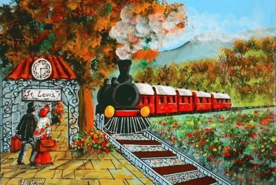 Travelling by Train by Annunziata Orsini