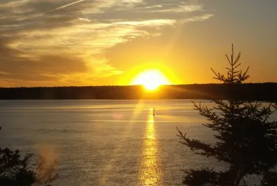 Another day ends on the river