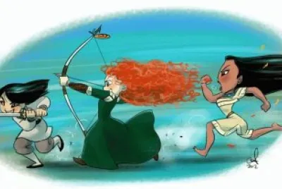 Mulan Merida Pocahontas