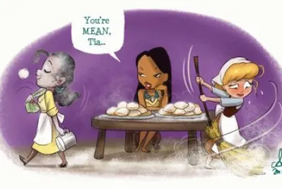 Tiana Pocahontas Cinderella