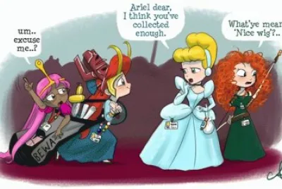 Ariel Cinderella Merida
