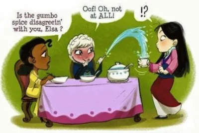 Tiana Elsa Mulan