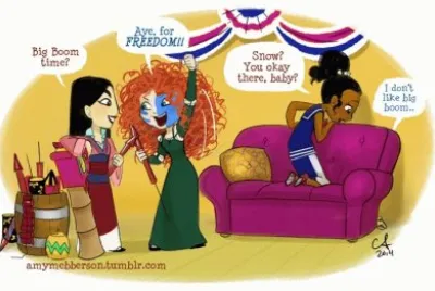 Mulan Merida Tiana