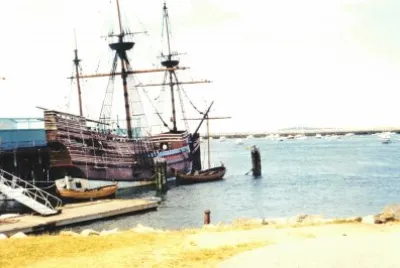 Mayflower Ship at Plimoth Rock
