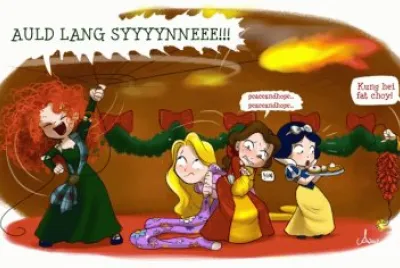 Merida Rapunzel Belle SnowWhite