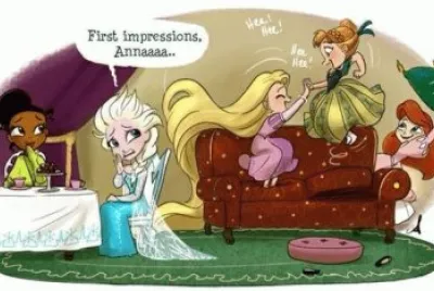 Tiana Elsa Rapunzel Anna Ariel