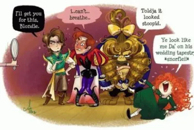 Rapunzel Flynn Philip Beast Merida