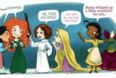 Mulan Merida Leia Rapunzel Tiana