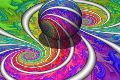 Stereographic projection of a Loxodrome