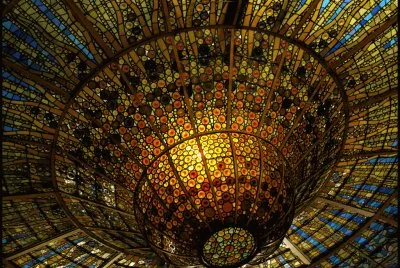 Stained glass skylight, Palau de la MÃºsica Catalan