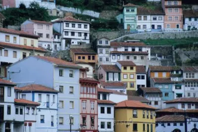 Cuderillo, a colourful seaside village in Galicia,