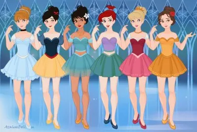 Cinderella SnowWhite Jasmine Ariel Aurora Belle