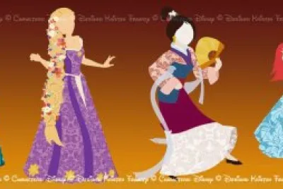 Anna Rapunzel Mulan Ariel