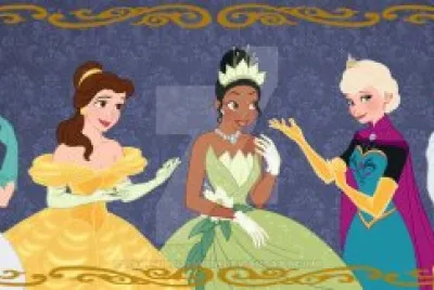 Cinderella Belle Tiana Elsa Jane