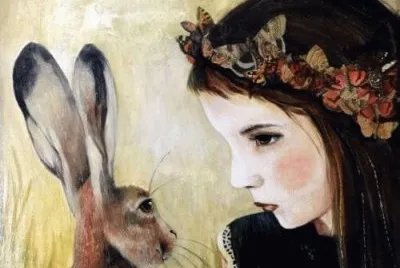 niÃ±a y conejo